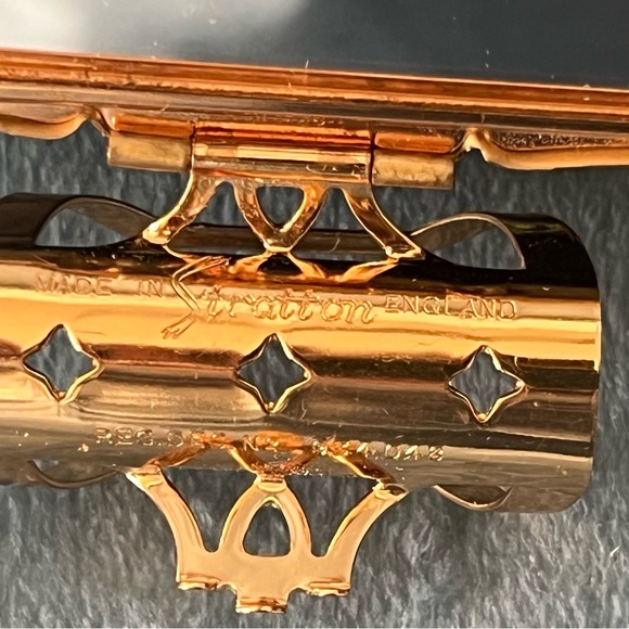 Blue vintage Stratton Lipstick Holder with mirror - Picture 4 of 4